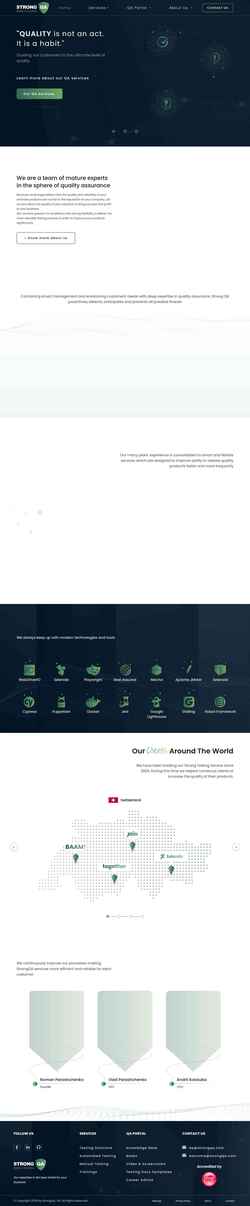 Screenshot strongqa.com