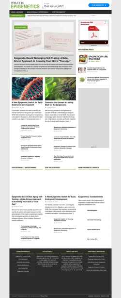 Screenshot www.whatisepigenetics.com