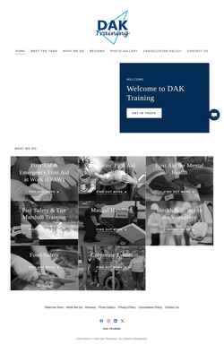 Screenshot daktraining.co.uk
