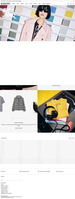 Screenshot us.burberry.com