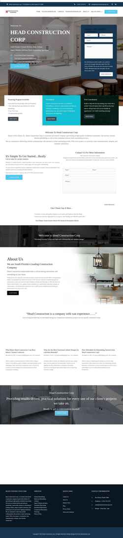 Screenshot www.headconstructioncorp.com