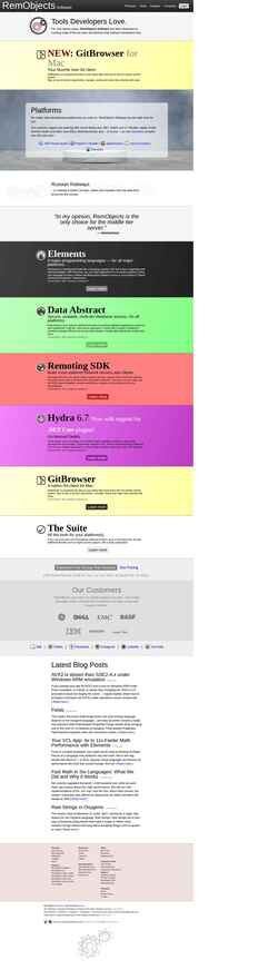 Снимак екрана www.remobjects.com