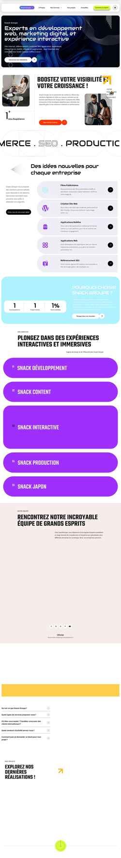 Screenshot snackgroupe.com