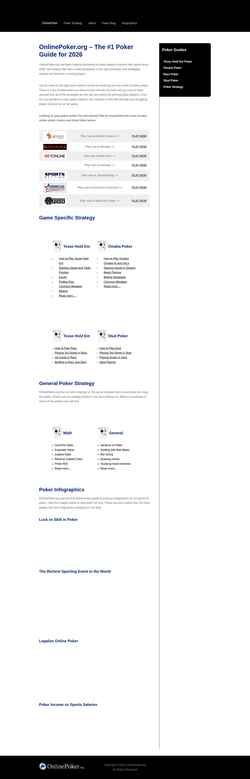 Captura de pantalla onlinepoker.org
