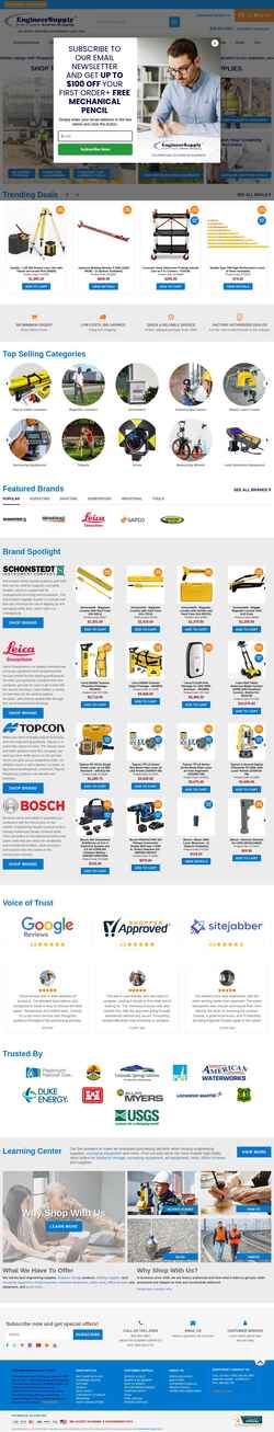 Ekraanipilt www.engineersupply.com