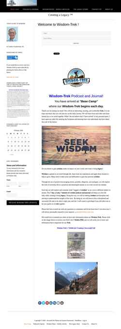 Captura de pantalla wisdom-trek.com