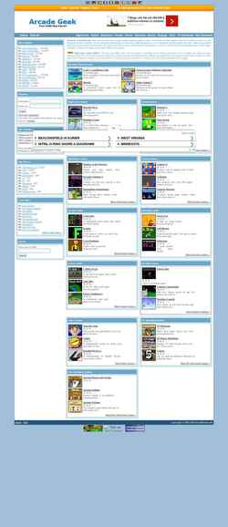 Screenshot www.arcadegeek.com