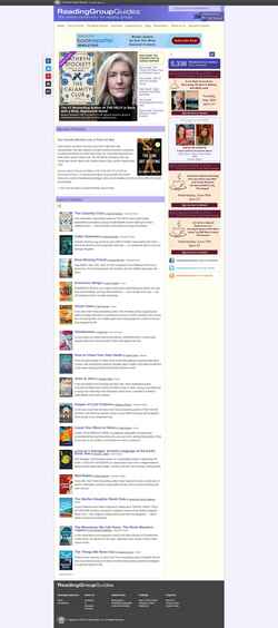 Zrzut ekranu www.readinggroupguides.com