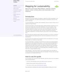 Screenshot guides.greenmap.org