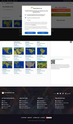 Snímek obrazovky www.weatherworld.com