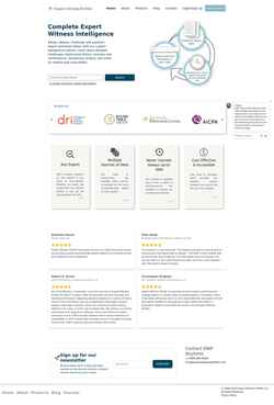 Screenshot expertwitnessprofiler.com