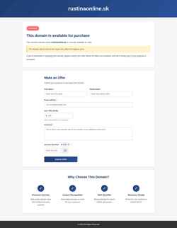 Posnetek zaslona rustinaonline.sk