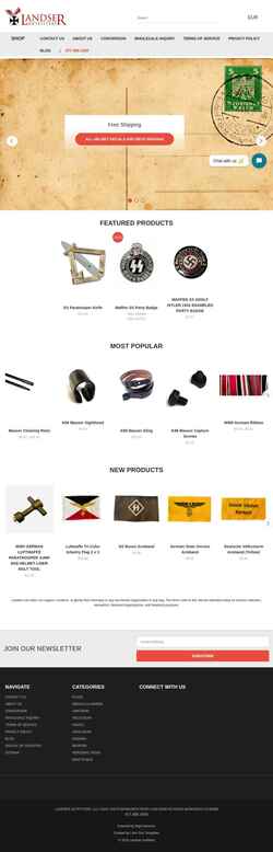 Снимак екрана landser.com
