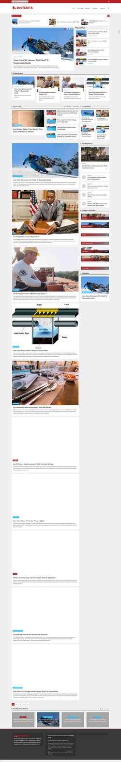 Screenshot justforcrits.com