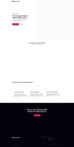 Screenshot datavendors.com