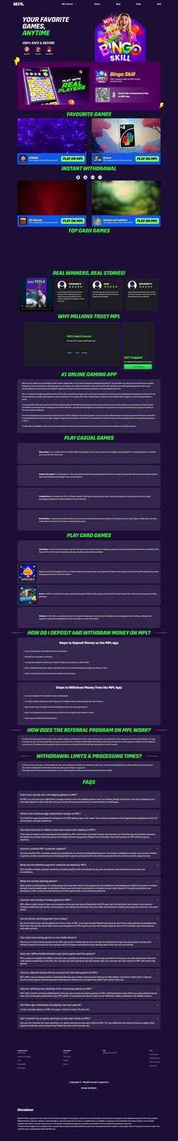 Screenshot www.mplgames.com