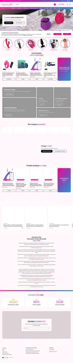 スクリーンショット www.sensationsplus.com