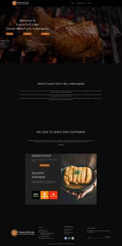 Screenshot garnetfusiongrill.com