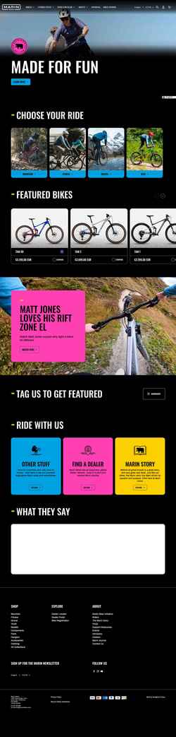 Captura de pantalla marinbikes.com