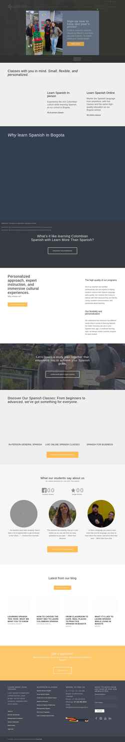 Screenshot learnmorethanspanish.com