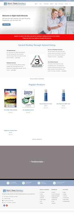 Screenshot nighthawkminerals.com