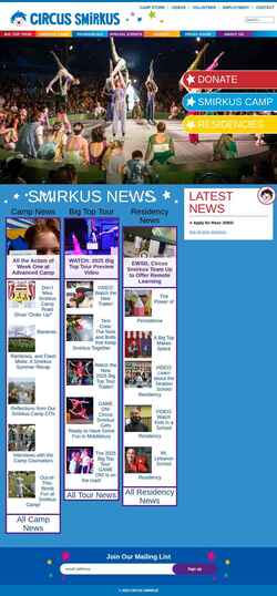 Snímek obrazovky www.smirkus.org