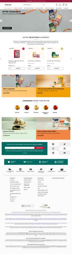 Скриншот www.kusmitea.com