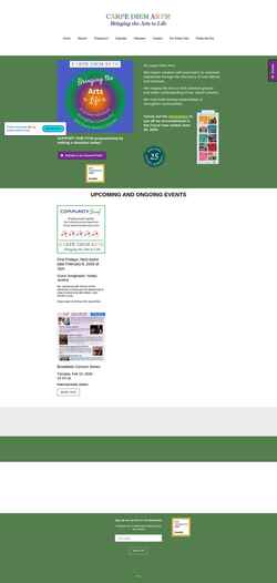 Screenshot carpediemarts.org