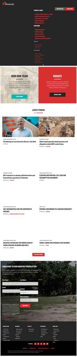 Skärmdump msf.org.au