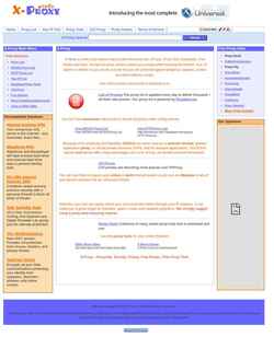 Snímka obrazovky x-proxy.info