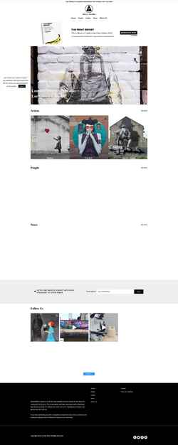 Снимак екрана www.streetartbio.com