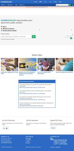 Captura de tela insideschools.org