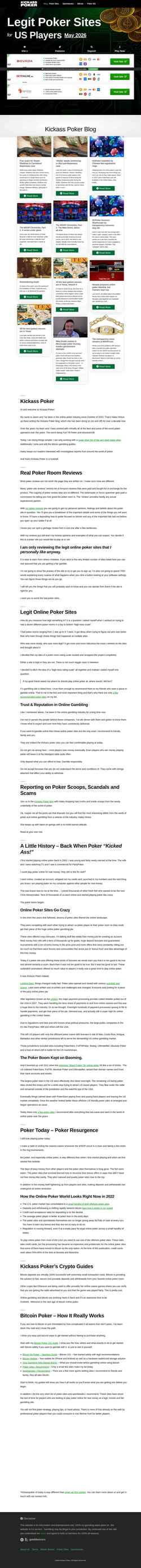 Captură de ecran kickasspoker.com