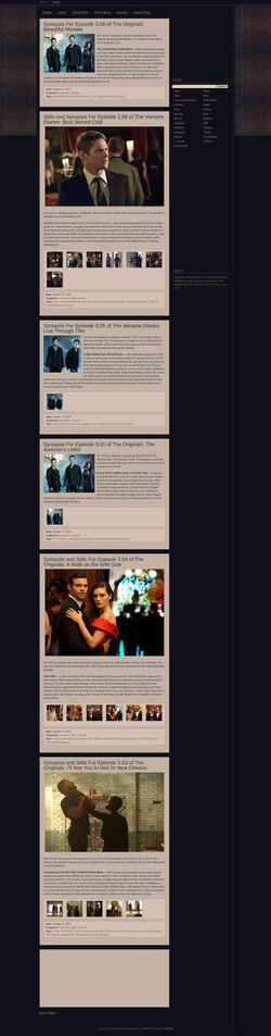 Snimka zaslona vampirediariesguide.com