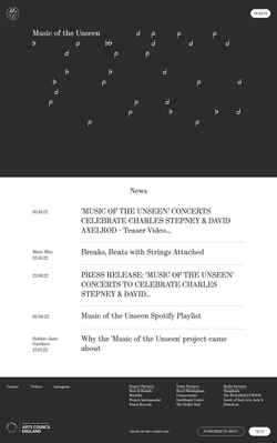 Screenshot musicoftheunseen.com