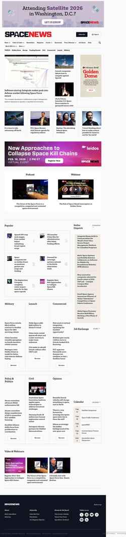Screenshot spacenews.com