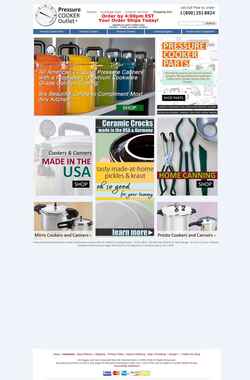 Captura de pantalla www.pressurecooker-outlet.com