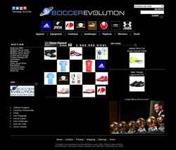Ekrānuzņēmums soccerevolution.com