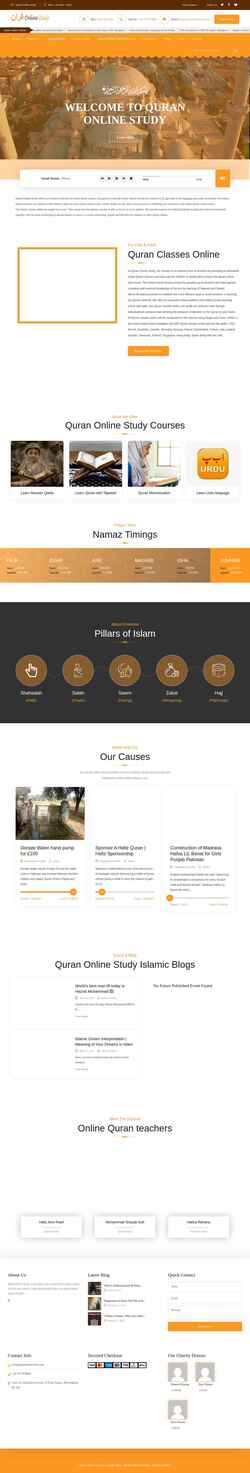 Screenshot quranonlinestudy.com