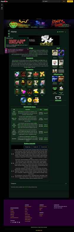 Снимак екрана roblox-bear.fandom.com