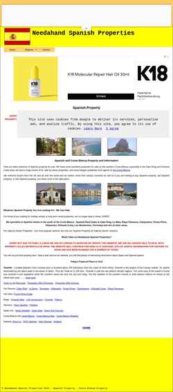 Снимак екрана needahandspanishproperties.com