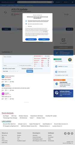 Ekraanipilt asusupdate.software.informer.com
