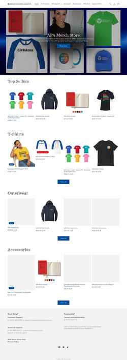 Screenshot apamerchstore.com