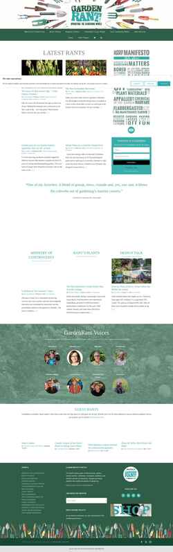 Captura de pantalla gardenrant.com