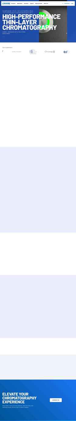 Skjermdump camag.com