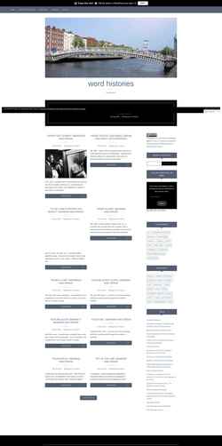 Captură de ecran wordhistories.net