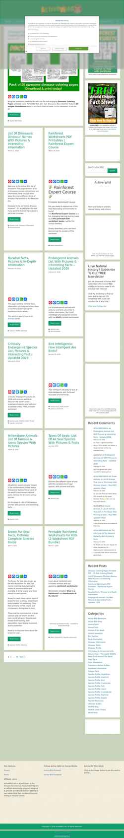 Screenshot www.activewild.com