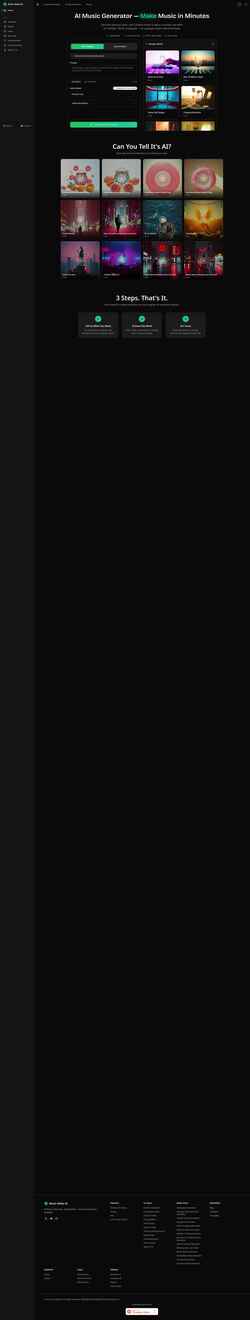 Captura de pantalla musicmake.ai