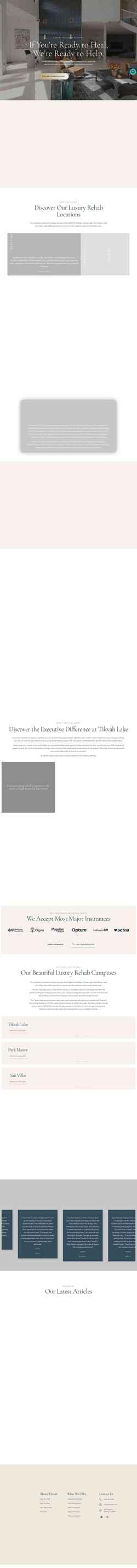 Snímek obrazovky www.tikvahlake.com