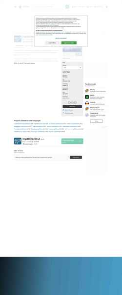 Snimka zaslona mp3directcut.en.softonic.com